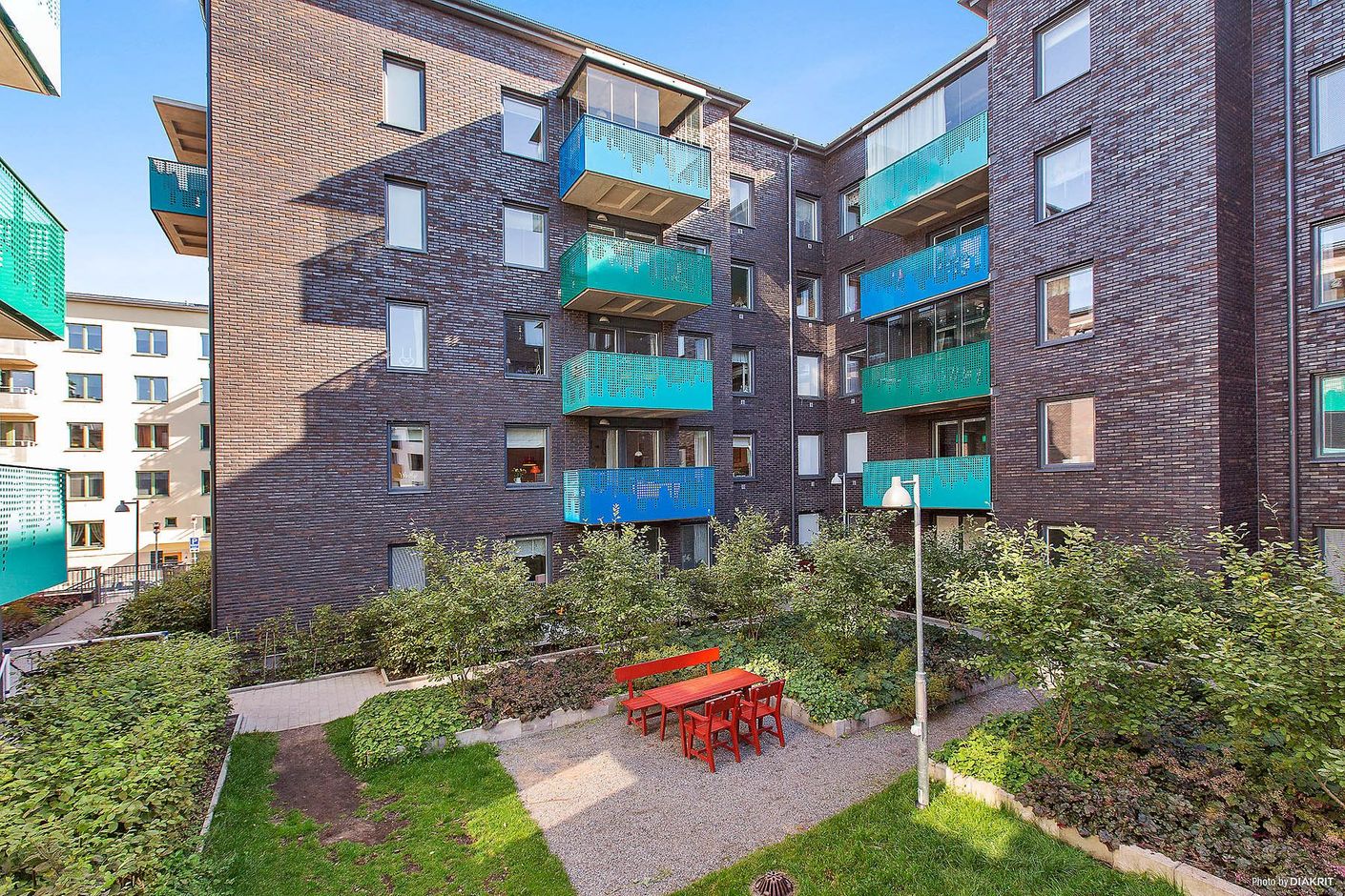 Del av föreningens innergård